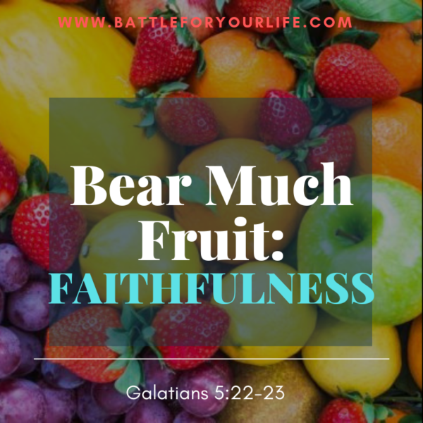 Bear Much Fruit By the Spirit of God Faithfulness Battle For Your Life
